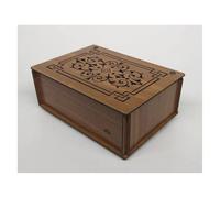 ATGQBCF Coffret A Boucles D'oreilles Organisateur Bijoux 9 Compartiments Avec Couvercles, Boîte Rangement De Thé En Bois, Étui Cuisine Polyvalent, Conteneurs D'organisation Boissons Coffret A Bagues