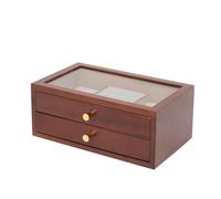 ATGQBCF Coffret A Boucles D'oreilles Pour Fille Bureau Vintage Multicouche Bijoux Rangement Organisateur Étui Tiroir Boîte Idées Cadeaux Grand Bois Coffret A Bagues(Type-A)