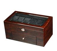 ATGQBCF Coffret A Boucles D'oreilles Vitrine À Bijoux, Piaino En Bois, Fenêtre Verre, Tiroir 20 Boîte Montres, Grand Organisateur De Rangement Pour Hommes Coffret A Bagues(Type-C)