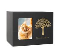 ATGQBCF Urne pour Animaux Urne Crémation Funéraire Cadre Photo Commémoratif Animaux Compagnie Cadre Sentiment Commémoratif Chien Perte Cadeaux Chien Monuments Funéraires