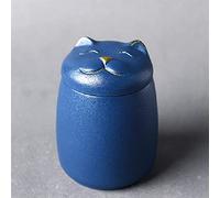 ATGQBCF Urne pour Animaux Urne Forme Chat Cendres d'animaux Compagnie Urnes Funéraires Commémoratives Forme Chat Urnes Décoratives Noires Fabriquées Monuments Funéraires(3)