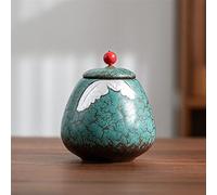 ATGQBCF Urne pour Animaux Urnes Animaux Compagnie Souvenir Urne FunérairePetit Animal Une Petite Quantité Restes Incinérés par Mini Urne Crémation Monuments Funéraires(S)