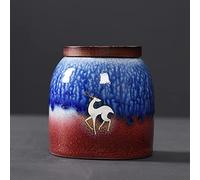 ATGQBCF Urne pour Animaux Urnes Crémation Céramique Funérailles Pet Chat Chien Mémorial Souvenir Cendres Conteneur Bocaux Cercueil Columbarium Monuments Funéraires(2)