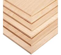 AtHaus® Contreplaqué 3mm - Panneaux multiplis - Feuilles de bois - Panneaux en bois - Contreplaqué bouleau - Découpes au choix: 130x40 cm