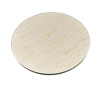 AtHaus® Plaque de contreplaqué découpée ronde | Ø 400 mm | épaisseur 18 mm | 1 pièce | découpe circulaire | contreplaqué idéal pour découpe laser | planche en bois ajourée