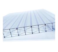 AtHaus® Plaques alvéolaires en polycarbonate - 200 dimensions au choix| 875 x 585 - Épaisseur 10 mm | Transparentes, résistantes aux UV | Plaques double paroi incassables pour serre