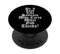 Athée : Est-ce Que J'Ai l'air de Quelqu'un Qui se Soucie de PopSockets PopGrip Adhésif
