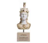 Athena Athene Statue de la déesse de la sagesse en albâtre 27,4 cm