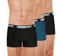 Athena - Boxer Homme - Lot de 3 - Daily Sport Coton - Oeko-TEX® - Coton Stretch Respirant - Look Sportswear
