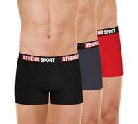 Athena - Boxer Homme - Lot de 3 - Daily Sport Coton - Oeko-TEX® - Coton Stretch Respirant - Look Sportswear