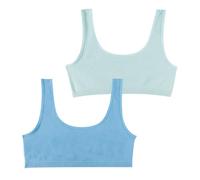 Athena - Brassière Fille - sans Couture Côtelée - Oeko-TEX® - Microfibre Douce - Effet Côtelé