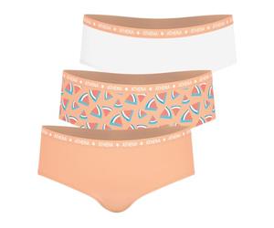 Athéna Coupe Cousu Fille sous-vêtement, Rose Pastel Blanc, 12 Ans