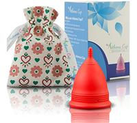 Athena Cup La Coupe Menstruelle La Plus Recommandée Comprend Un Sac Offert - Taille 1, Rouge Mat