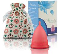 Athena Cup La Coupe Menstruelle La Plus Recommandée Comprend Un Sac Offert - Taille 1, Rouge Transparent