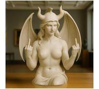 Athena Décoration de salon avec attitude Doigt du Milieu Sculpture The Original Talk to the Hand Icon une déesse grecque avec doigt du milieu Un cadeau exceptionnel Décoration d'intérieur - Athena 2