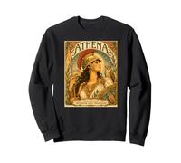 Athéna Déesse de la Sagesse et de la Guerre Mythologie Grecque Art Sweatshirt