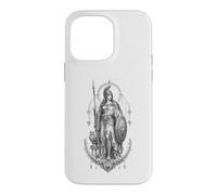 Athéna Déesse Grecque Chouette Bouclier Lance Mythologie Illustration Coque pour iPhone 14 Pro Max