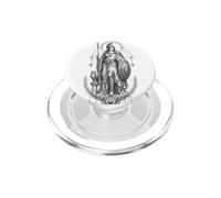 Athéna Déesse Grecque Chouette Bouclier Lance Mythologie Illustration PopSockets PopGrip pour MagSafe