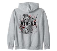 Athéna Déesse Guerrière Grec Ancienne Sparta Owl Sweat à Capuche