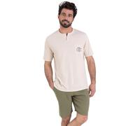 Athena Easy Coton LO77 Ensemble de Pijama, Sable/Kaki, 2/S Homme