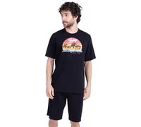 Athena - Ensemble Pyjama Court Homme, Ecopack- Jersey 100% Coton Respirant - T-Shirt Manches Courtes + Short - Label Oeko-TEX® Standard 100