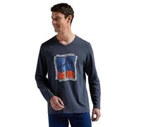 Athena - Ensemble Pyjama Long Homme, Ecopack- Jersey 100% Coton Respirant - T-Shirt Manches Longues + Pantalon - Label Oeko-TEX® Standard 100