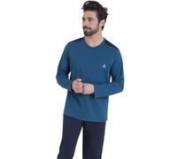 Athena - Ensemble Pyjama Long Homme, Ecopack- Jersey 100% Coton Respirant - T-Shirt Manches Longues + Pantalon - Label Oeko-TEX® Standard 100