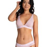 Athena Femme Easy Color Triangle À Coques Amovibles, sans Armatures Coton Modal Ultra Doux Soutien-Gorge, Rose, XL EU