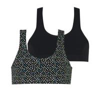 Athena Fille Mode Soutien-Gorge, Gouttes/Noir, 8 Ans EU