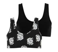 Athena Fille Mode Soutien-Gorge, Imprime Tigre Noir, 8 Ans EU