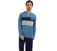 Athena Homme Chic Ensemble De Pyjama, Brique Bas Marine, S EU