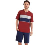 Athena Homme Chic Ensemble De Pyjama, Brique Bas Marine, S EU