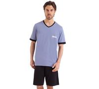 Athena Homme Construction Ensemble De Pyjama, Gris Parme/Bas Noir, M EU