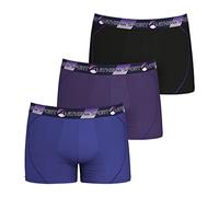 Athena Training LN24 sous-vêtement, Indigo/Violet/Noir, XL (Lot de 3) Homme