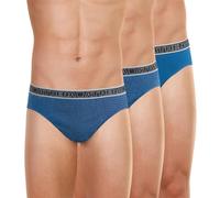 Lot de 3 slips Tonic bleu en coton pour homme Bleu M