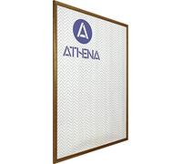 Athena Honey Oak Cadre photo fin en bois de qualité supérieure pour affiche 61 x 91,5 cm - Cadre photo - Cadre photo de 61 x 91,5 cm - Cadre en chêne avec feuille de styrène transparente et crochet