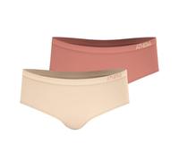 Athena - Lot de 2 Boxers Fille sans Couture Fashion Fille - Taille : 14 Ans - Couleur : Beige-Blush