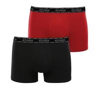 ATHENA - Lot de 2 Boxers Homme Eco Pack - Taille : 5/XL - Couleur : Noir-Rouge