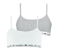 Athena - Lot de 2 Brassières Athena Fille - Coton Modal Ultra Doux - Label Oeko-TEX® Standard 100