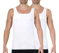 Athena - Lot de 2 Débardeurs Homme Ecopack Col V - 100% Coton - Label Oeko-TEX® Standard 100 - Maillots de Corps sans Couture Côté, Manches Courtes