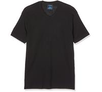Athena - Lot de 2 T-Shirts Homme Col V - 100% Coton Bio - Label Oeko-TEX® et Certification GOTS - Hypoallergéniques, Manches Courtes - Noir, 2 (S)
