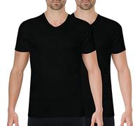 Athena - Lot de 2 T-Shirts Homme Col V - 100% Coton Bio - Label Oeko-TEX® Standard 100 et Certification GOTS - Hypoallergéniques, Manches Courtes