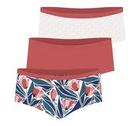 Athena - Lot de 3 Boxers Femme Ecopack Mode - Confort et Naturalité du Coton Stretch Ultra Doux - Label Oeko-TEX® Standard 100