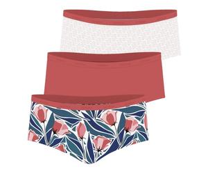 Athena - Lot de 3 Boxers Femme Ecopack Mode - Confort et Naturalité du Coton Stretch Ultra Doux - Label Oeko-TEX® Standard 100