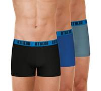 Athena - Lot de 3 Boxers Homme Ecopack Basic Color - Boxers Coton - Coupe Moderne Ergonomique, Confort et Maintien -Label OEKO-TEX® standard 100