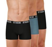 Athena - Lot de 3 Boxers Homme Ecopack Basic Color - Boxers Coton - Coupe Moderne Ergonomique, Confort et Maintien -Label Oeko-TEX® Standard 100