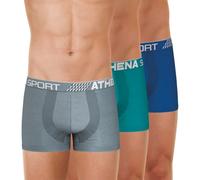 Athena - Lot de 3 Boxers Homme Fresh - Microfibre Respirante - Label Oeko-TEX® Standard 100- Coupe Ergonomique - Confort et Maintien Supérieurs