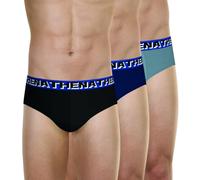 Athena - Lot de 3 Slips Homme Taille : 7/3XL - Couleur : Noir-Marine-Gris