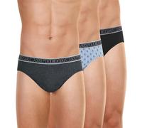 Athena - Lot de 3 Slips Homme Tonic - Slips 100% Coton - Taille Basse, Ergonomique, Doublure Avant, Confort et Maintien - Label Oeko-TEX® Standard 100