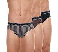 Athena - Lot de 3 Slips Homme Tonic - Taille : 3 - Couleur : Rayure Rouge-Point Rouge-Noir